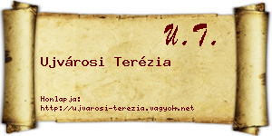 Ujvárosi Terézia névjegykártya