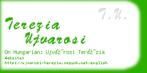 terezia ujvarosi business card
